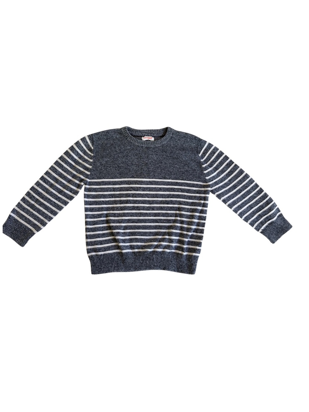 Cat & Jack Navy and White Striped Kids Sweater
